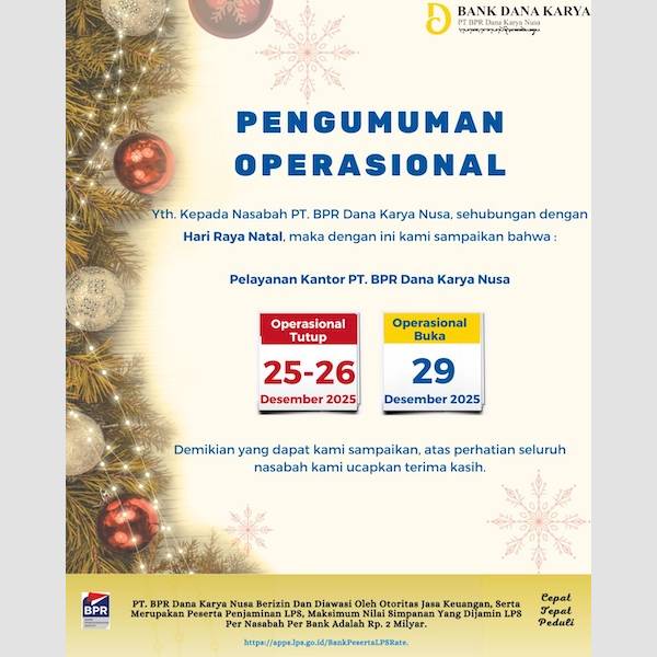 Pengumuman Operasional