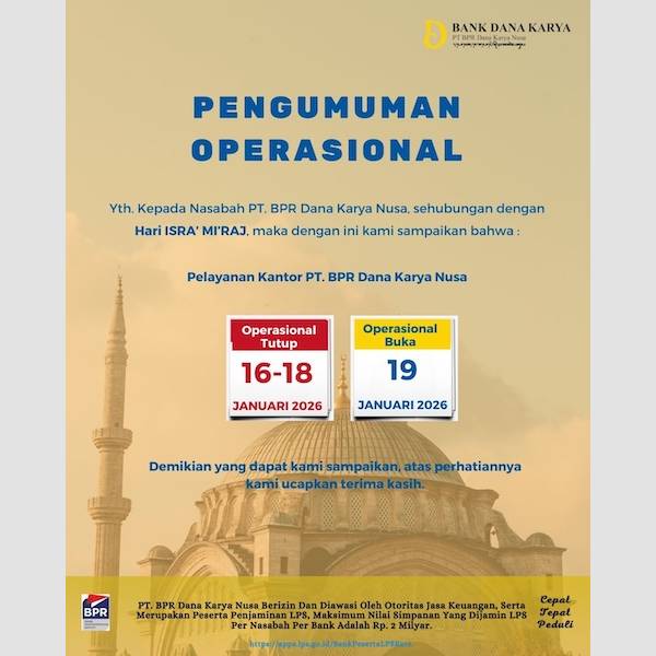 Pengumuman Operasional