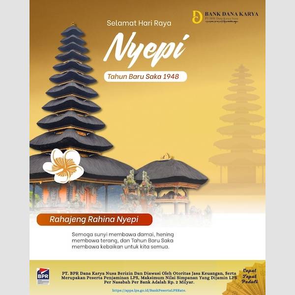 Hari Raya Nyepi Tahun Baru Saka 1948