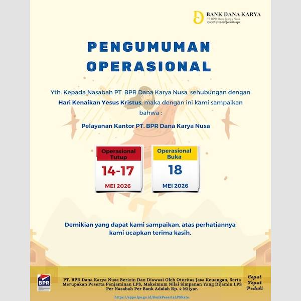 Pengumuman Operasional