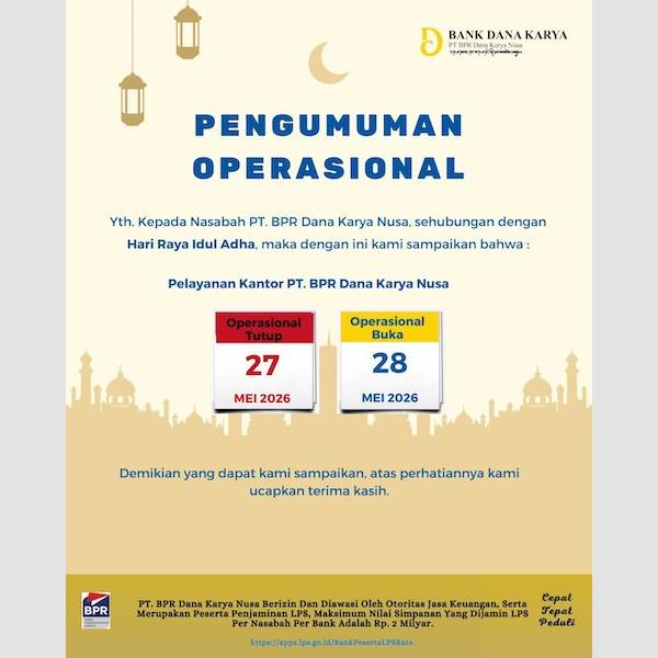 Pengumuman Operasional