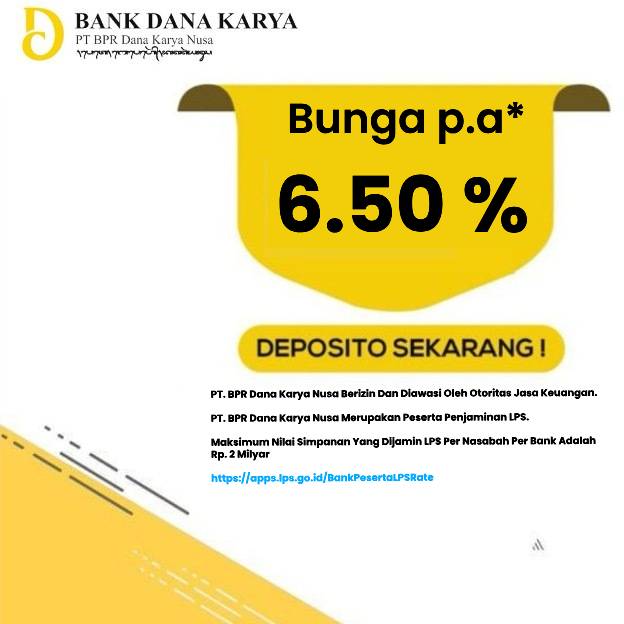 Informasi Tabungan dan Deposito Bank Dana Karya
