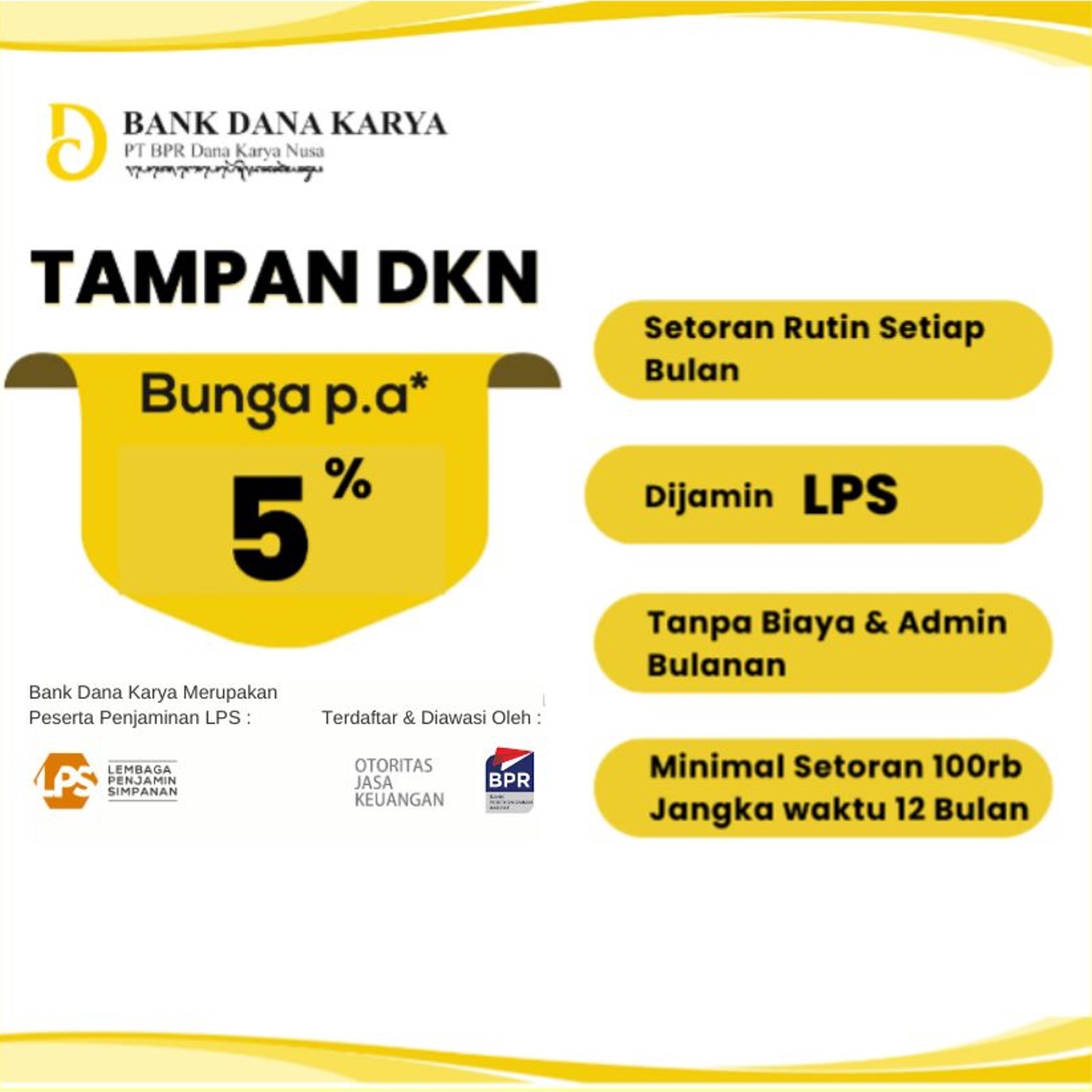 Informasi Tabungan dan Deposito Bank Dana Karya